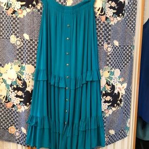 Festive tiered ruffled skirt